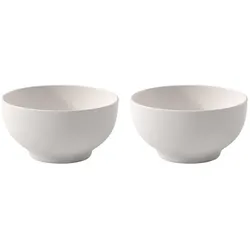 Villeroy & Boch Snack-Set 2 Stück For Me, Schüssel + Schale, Weiss