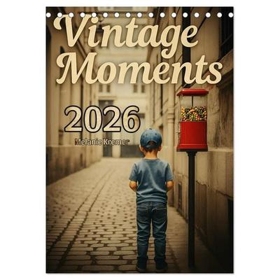 Vintage Moments - Klassiker für jeden Monat (Tischkalender 2027 DIN A5 hoch), CALVENDO Monatskalender