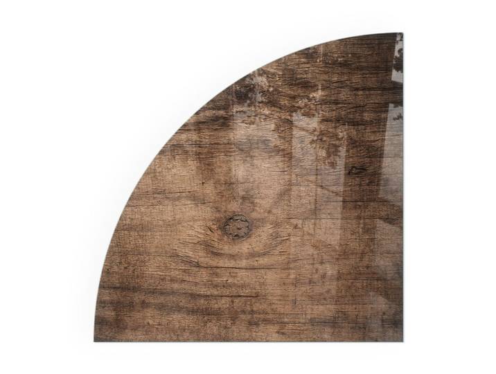 KAMINBODENPLATTE 1/4 100x100 cm - Natürliche Holzmaserung