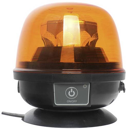 SecoRüt Rundumleuchte 95003 12 V/DC, 24 V/DC akkubetrieben Magnet-Befestigung, Magnetfuß, Saugnapf Orange