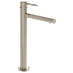 VitrA Origin Waschtischarmatur A4255834 Ausladung 160mm, ohne Ablaufgarnitur, für freistehenden Aufsatzwaschtisch, hoch, Nickel gebürstet