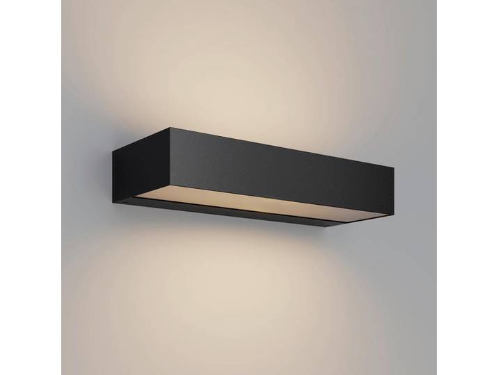 Maytoni Aussenwandleuchte, Graphitfarben, Metall, 12x5.5x30 cm, CE, gleichmässige Lichtverteilung, Lampen & Leuchten, Aussenbeleuchtung, Aussenleuchten