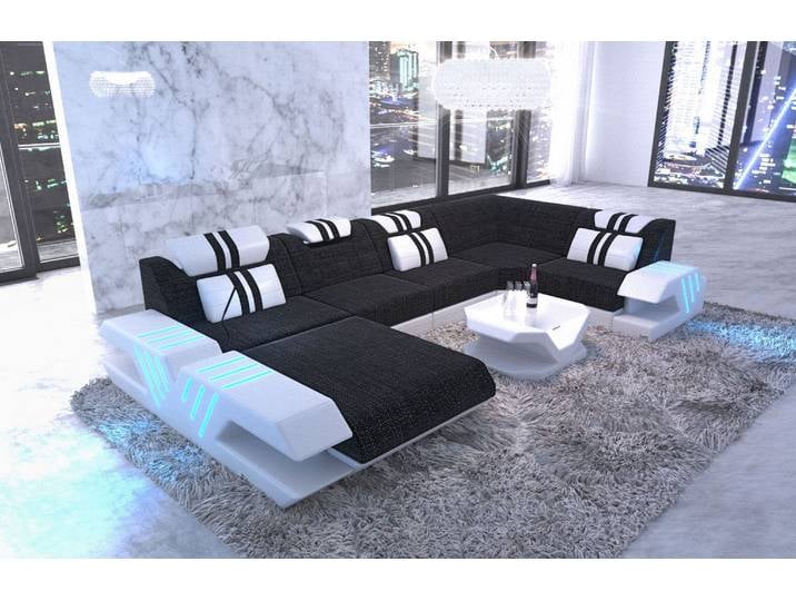 Couchlandschaft Venedig U-Form in Stoff