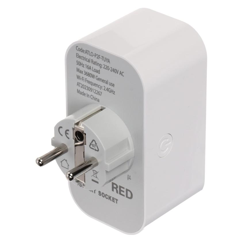 Atlo INTELIGENTNE GNIAZDO ELEKTRYCZNE ATLO-P2F-TUYA Wi-Fi, Tuya Smart (5902887086786)