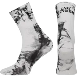 Café du Cycliste, Unisex, Sportsocken, Tie Dye (43 - 46), Grau, Schwarz