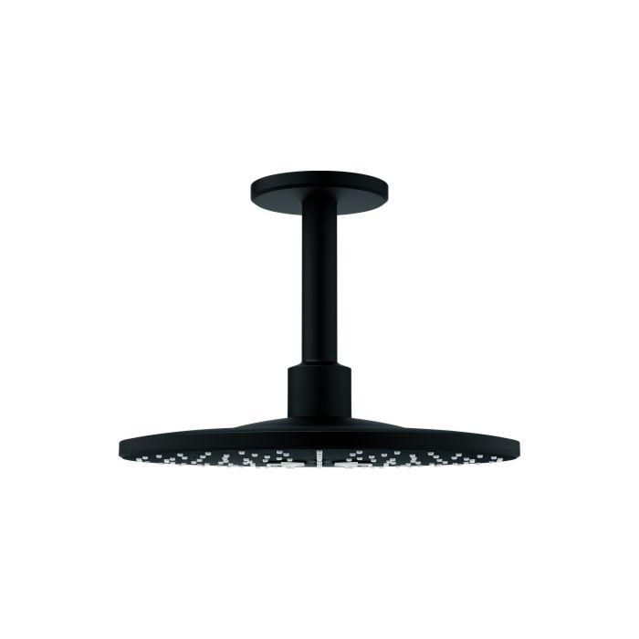 Grohe Rainshower SmartActive Kopfbrauseset 22124KF0 2 Strahl, Deckenauslass 142 mm, phantom black, 310 22124