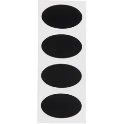 Securit® 8er-Set selbstklebende Mini-Tafeln – Oval