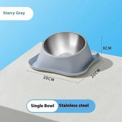 Inspired Living ComfortTilt Stainless Steel Double Pet Bowl Feeder 4