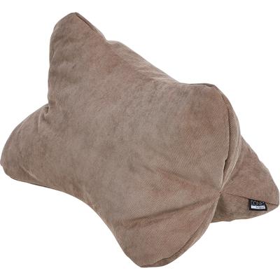 Dekokissen DONE. "DUNE", beige (chocolate, cord), B:27cm H:27cm L:43cm, Kunstfaser, Polyester, Dekokissen_Sitzkissen_Kissenhüllen, Weicher Feinkord-Stoff
