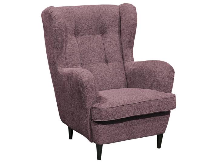 Livetastic Ohrensessel Lesesessel, Aubergine, 78x102x98 cm, Wohnzimmer, Sessel, Ohrensessel