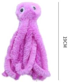 Inspired Living Octopus Plush Interactive Cat Toy For Bite Resistant Play purple