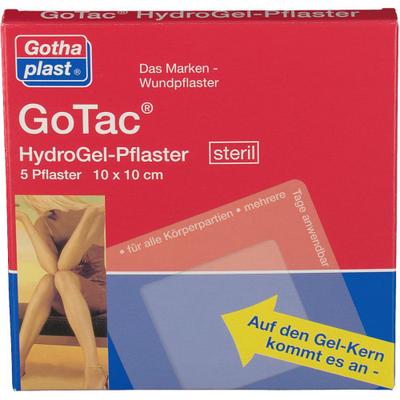 Gotac HydroGel-Pflaster L 10x10 cm steril 5 St Pflaster