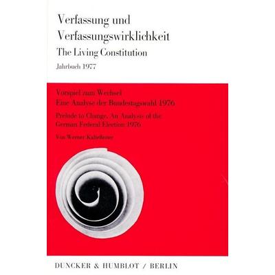 Vorspiel zum Wechsel - Prelude To Change., Taschenbuch von Werner Kaltefleiter, Duncker & Humblot, 978-3-428-04002-5