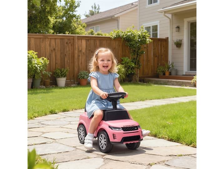 AIYAPLAY Porteur Land Rover Enfants 18–36M Rose avec Rangement