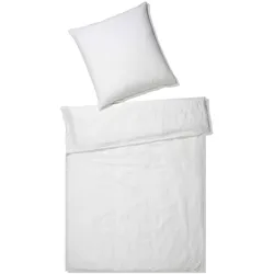 Elegante Casual Bettwäsche »Breeze« Weiß 7038-00 Kissen / 80x80 cm
