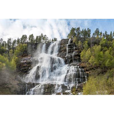 Fototapete PAPERMOON "Wasserfall", bunt, B:3m L:2,23m, Vlies, Tapeten