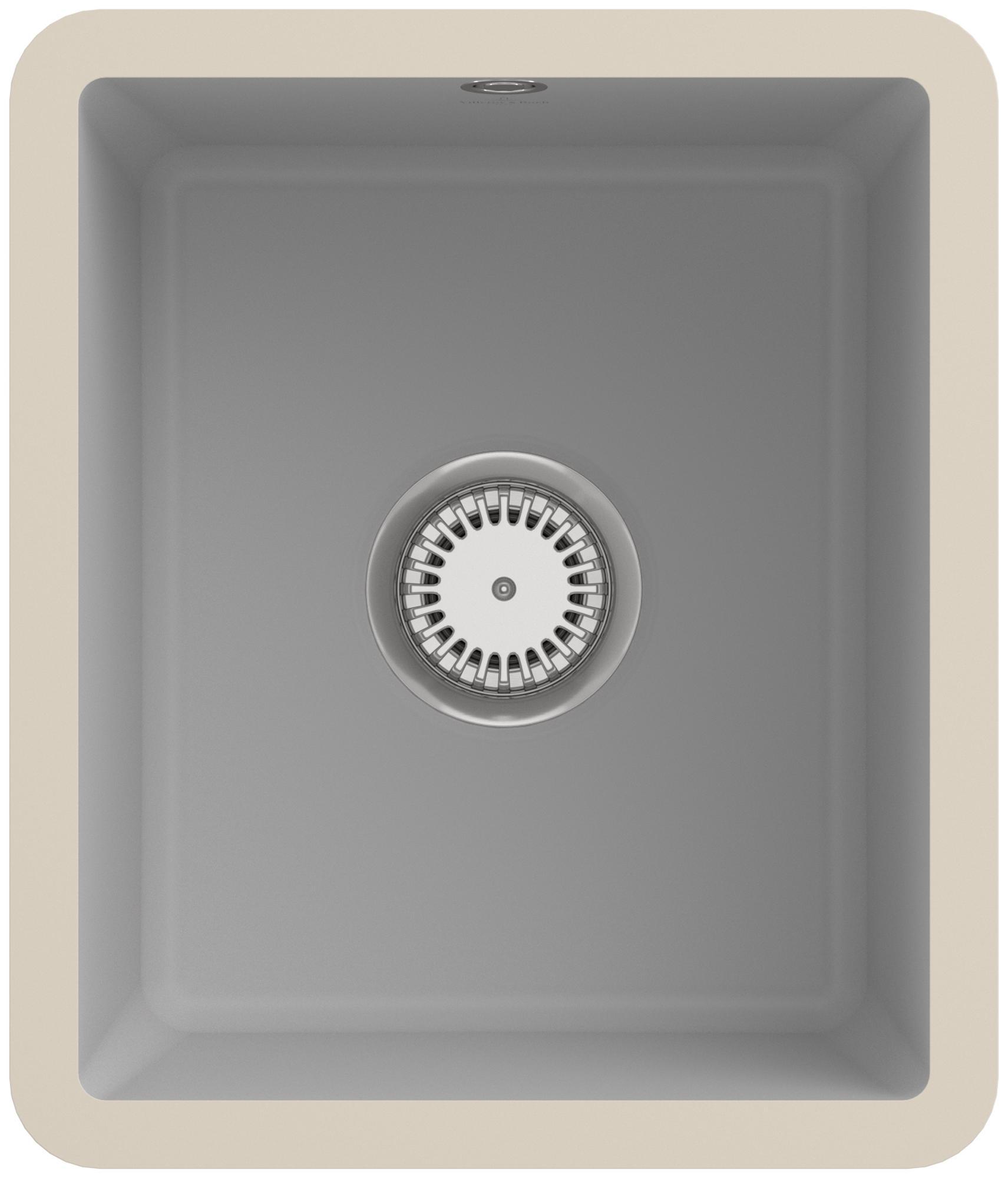 Villeroy & Boch Keramikspüle 332401SM, Subway 45 SU Unterbauspüle - inkl.