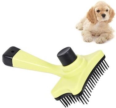 Everyday Crate Gentle Detangling Pet Grooming Comb For Dogs & Cats green