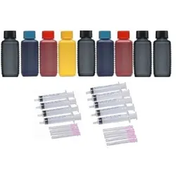 9 Farben Nachfüllset, 9 x 100 ml Druckertinte für Epson Stylus Photo R2880, R3000