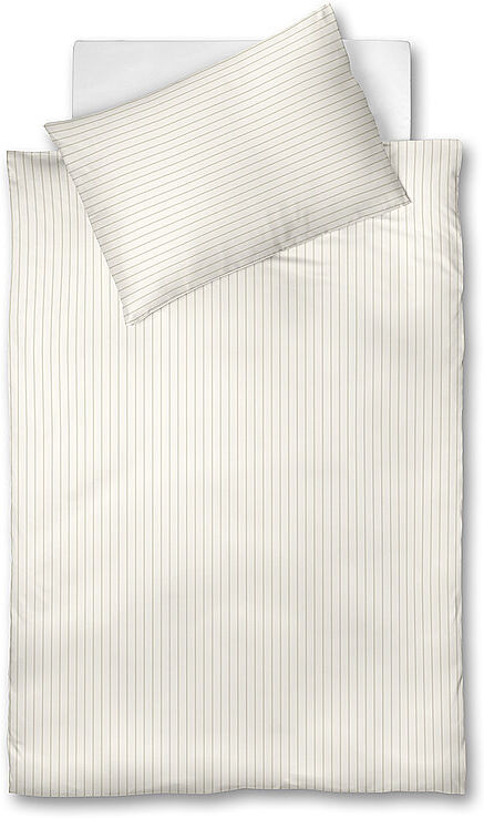 FLEURESSE Damast Bettwäsche Melk 2x 70x90cm / 200x200cm Creme creme EG