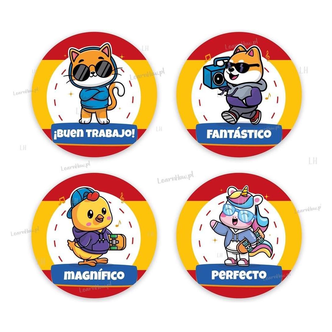 LearnHow Motivierende Aufkleber - spanische Sprache. Tiere 48 Stk (48 Sticker) (47603622)