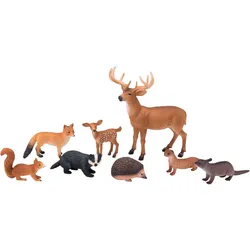 Q Mojo Mojo Wildlife Forest Spielset, 8-teilig. - 380027