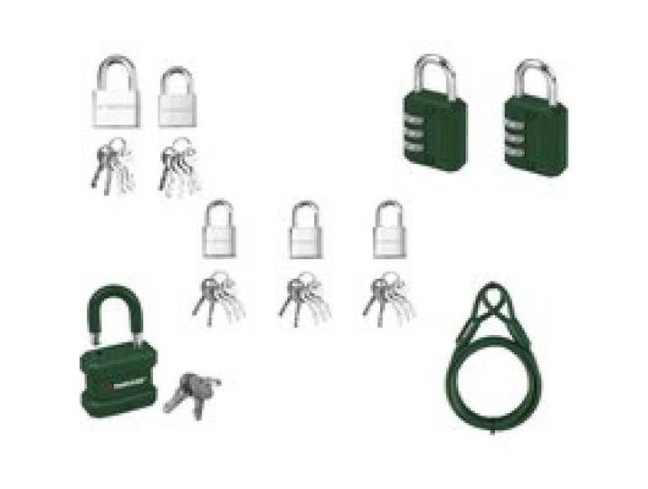 PARKSIDE® Cadenas ou cadenas à code ou cadenas d'extérieur ou cadenas câble en acier