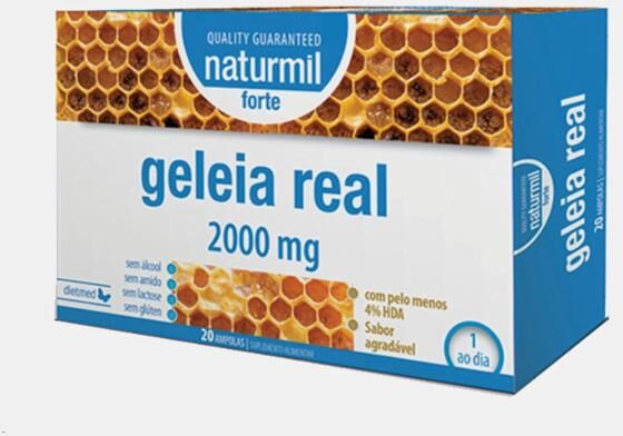 NATURMIL GELEIA REAL FORTE 2000MG 20 AMPOLAS