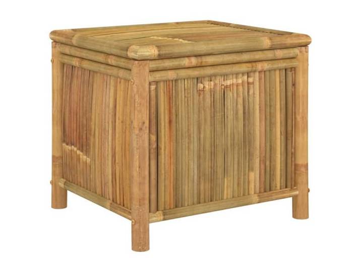 Brun Boîte de rangement de jardin - Pour terrasse - Coffre de Stockage - 60x52x55 cm Bambou LH5800839