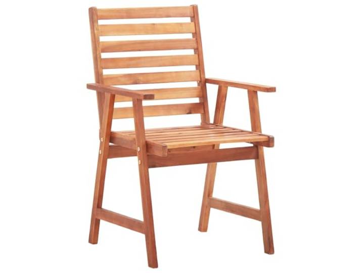 MNCVXAXG Esszimmerstühle für den Außenbereich, 3 Stück, Massivholz Massives Akazienholz, Öl-Finish, Lattenrost-Design, Armlehnen, Tragkraft 110 kg, für Garten, Terrasse, Terrasse