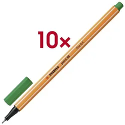 Stabilo 10x Fineliner »point 88« grün