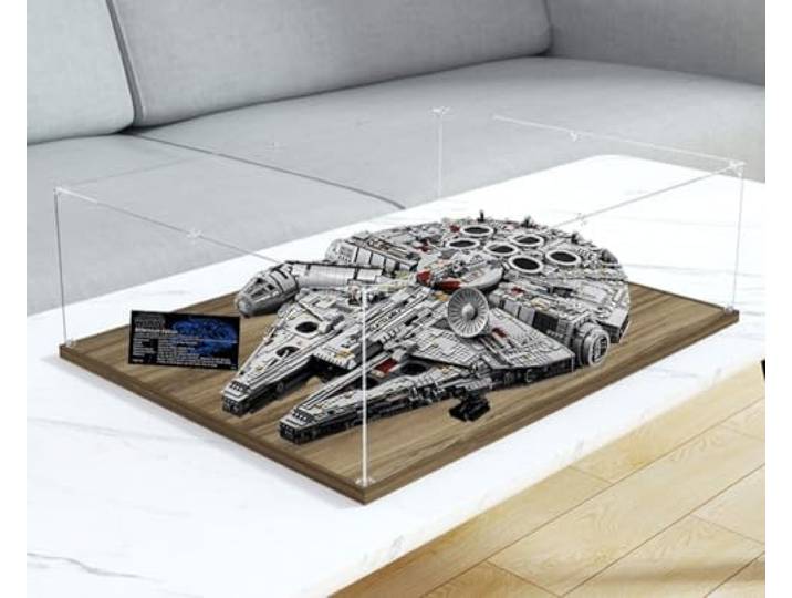 Caikbms Vitrine Acryl Kompatibel Mit Le-go 75192 Millennium Falcon, Staubdichte Transparente Durchsichtige Displaybox Vitrine (Nur Vitrine) A,3mm