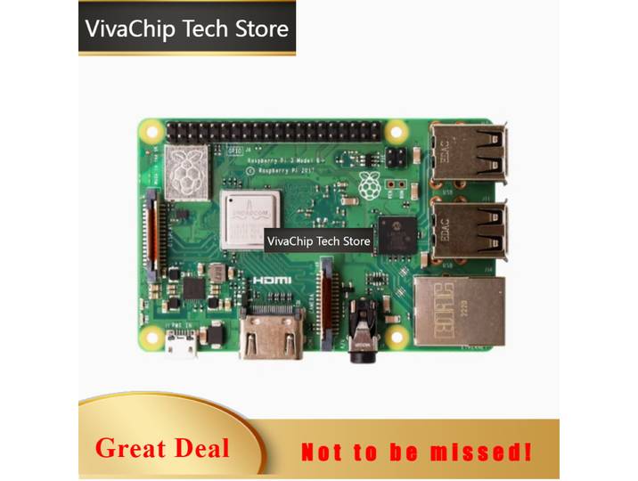 VivaChip TechOriginal Raspberry Pi 3 Modèle B+ avec WiFi Bluetooth BCM2837B0 Gigabit Ethernet