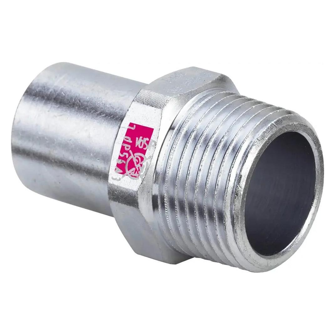 Viega Prestabo indstiksstykke 18 - 1/2" nippel - nippel af ulegeret stål (642051)