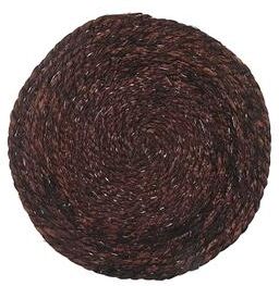 IH Casa Decor Hand Made Natural Weaving Round Placemat Dark Brown - Set of 12