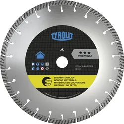 Tyrolit, Schleifmittel, Premium***Dachdeckerscheibe 230 x 2,4 x 22,2 mm Form C6R