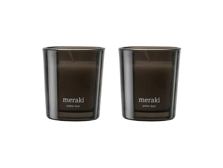 Meraki Bougie parfumée Meraki 12 heures lot de 2 Amber dust