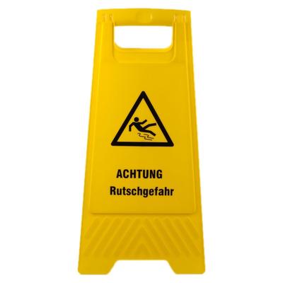VEPATIM Warnschild "Achtung Rutschgefahr" gelb beidseitig bedruckt ca. 61 cm hoch