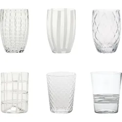 Melting Pot Gläser transparent 6 St.