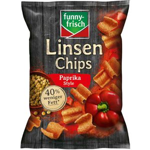 funny-frisch Chips Paprika Style, Linsen Chips, 90 g