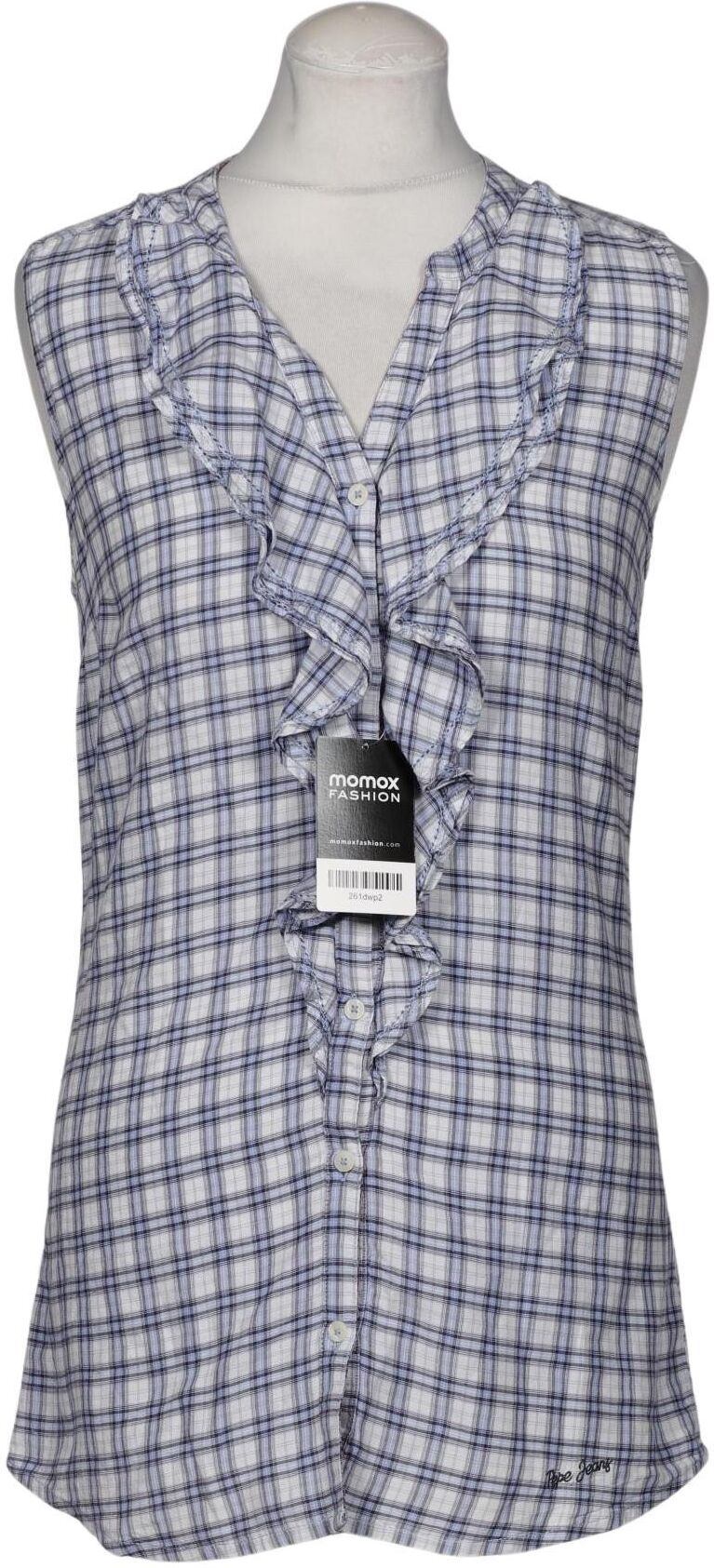 Pepe Jeans Damen Bluse, Mehrfarbig, Gr. M, Baumwolle / Seide - Second Hand