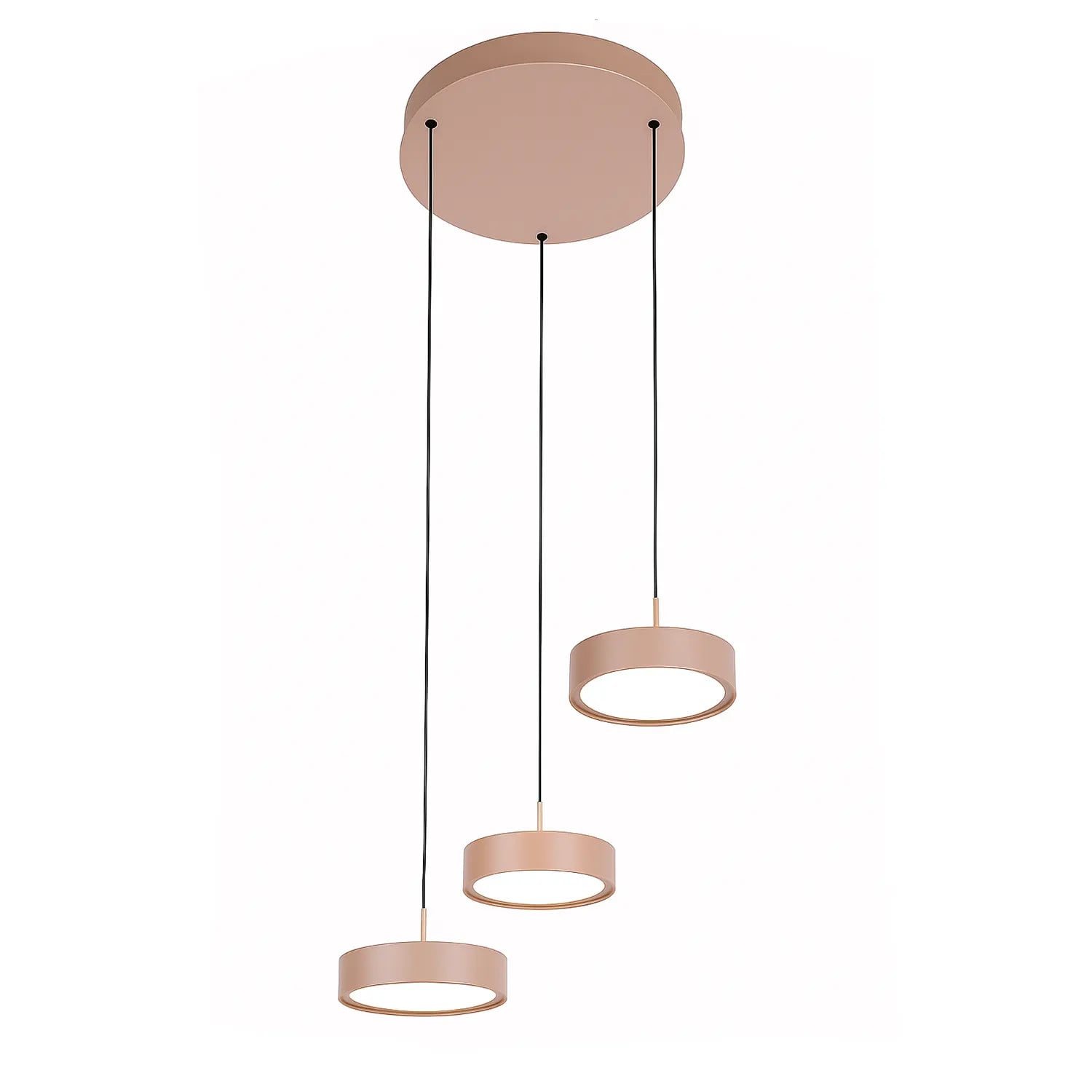 Freelight Hanglamp Alieno 3 lichts beige Ø 33 cm