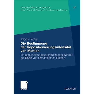 Die Bestimmung der Repositionierungsintensität von Marken, Taschenbuch von Tobias Recke, Betriebswirtschaftlicher Verlag Gabler, 978-3-8349-2689-0