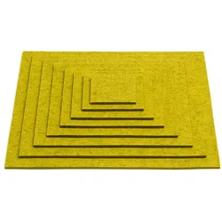 Filz Untersetzer 40 x 40cm braunmeliert 09
