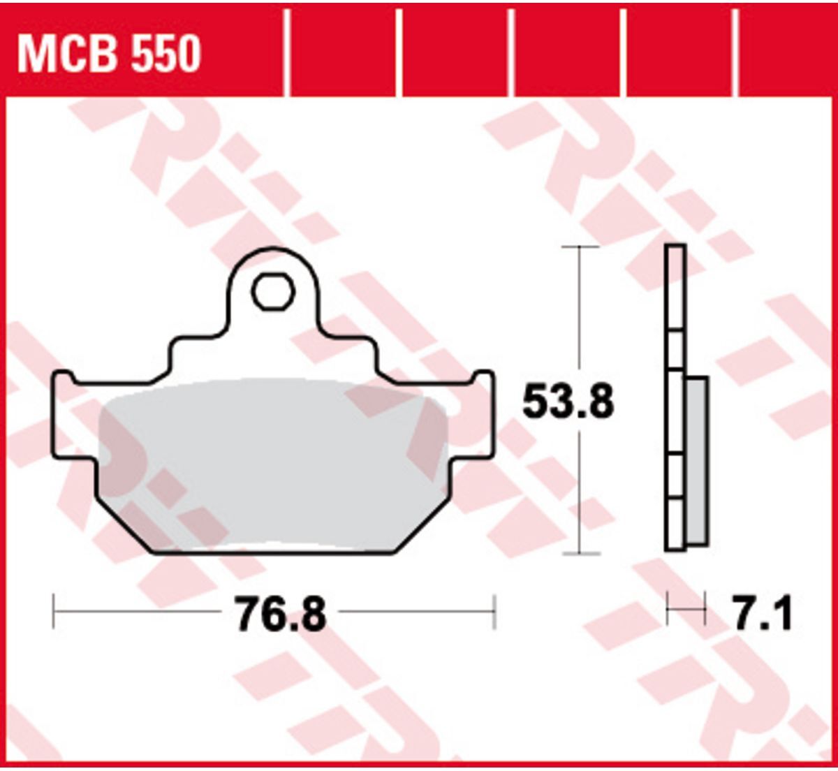 Bremsbelagsatz TRW MCB550