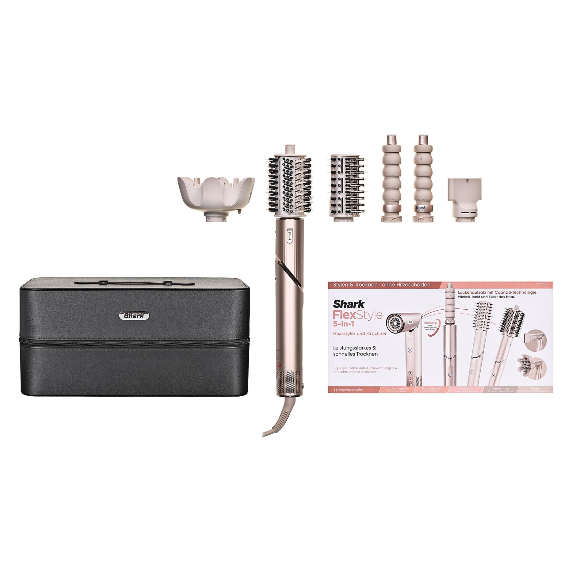 Shark HD446SLEU Flex-Style Stone Haartrockner (5 Aufsätze) (HD446SLEU)