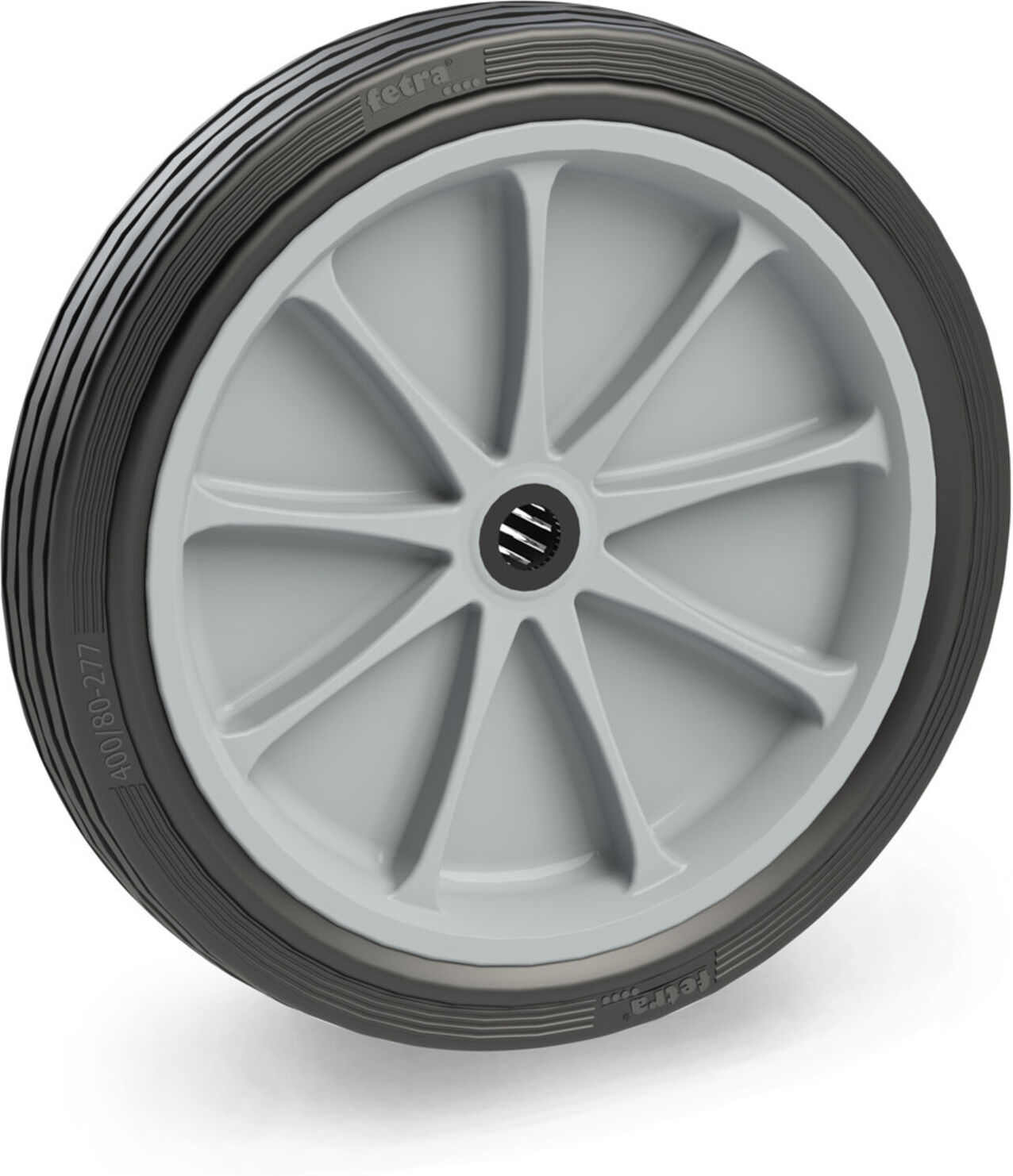 Fetra Vollgummirad 400 x 74 mm - Rille, 72221G)