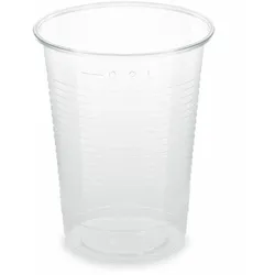 VEPATIM 40 Trinkbecher klar 200 ml 0,2 l aus PLA ø 70mm