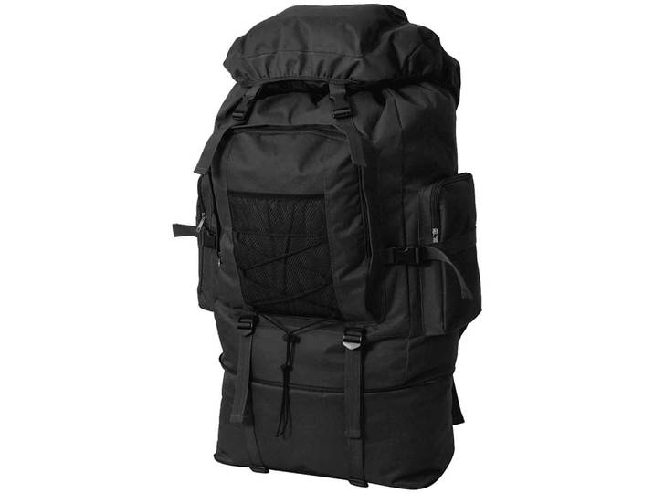 vidaXL Armee-Style Rucksack XXL 100 L Schwarz