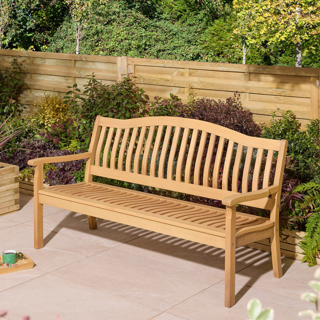 Rowlinson Hemsway Bench Brown 3 Seat